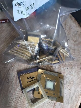 1 Lb/6oz - Cpu’s And Other Connection Components For Scrap Gold Recovery
