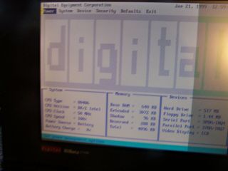 digital (dec) HiNote CT450 486DX 50 4MB RAM 500MB HD 2