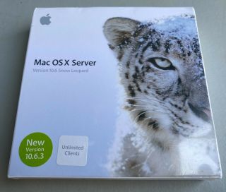 Mac OS X Server 10.  6.  3 Snow Leopard Unlimited Client License MC588Z/A 2
