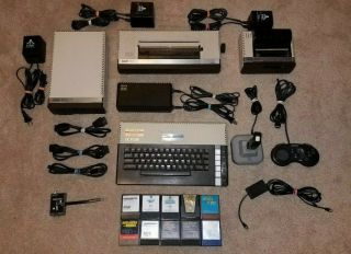 Atari 800xl Computer,  Disk Drive,  Printers,  Controllers & Games