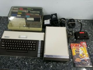Atari 800xl Computer W/ 1050 Disc Drive & Software - Good Cosmetic Shape