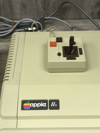 Apple IIe 2e Personal Computer with Duo Disk Drive and Joystick Powers On 3