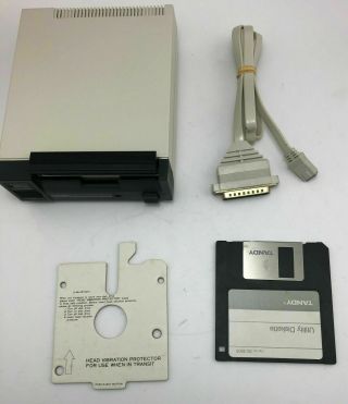 Tandy Radio Shack Portable Disk Drive 26 - 3808 Floppy Drive W/cable & Utility