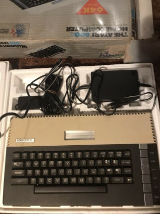 Atari 800xl Home Computer,  Box,  And