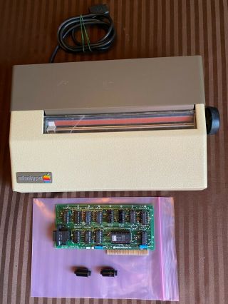 Apple Ii Ii,  Iie Computer Silentype Thermal Printer With Interface Card