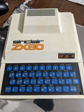 Sinclair Zx80 Computer,  With Back Porch Added To The Rf Output Signal.