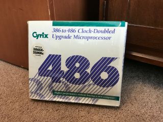 Cyrix Cx486srx2 25/50 Mhz Clock Doubled 386 To 486 Processor Upgrade - Boxed