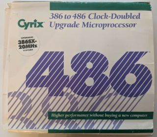 Cyrix Cx486srx2 20/40mhz 386sx To 486 Processor Cpu Upgrade Chip Complete