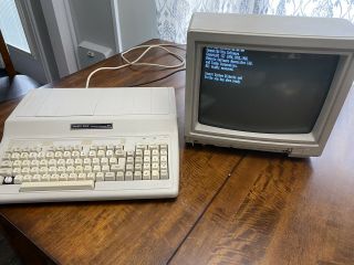 Tandy 1000 Ex 640k - M - 25 - 1050 With Tandy Rgb Color Monitor Cm - 5 Model 25 - 1023