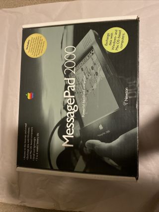 Apple Newton Messagepad 2000 With Apple Mp2100 Upgrade W/ Case,  Keyboard & Extra