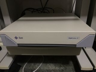 Sun Sparcstation 5 Workstation,  Dual Boot,  Nextstep 3.  3 And Solaris 8,  & Sun Lcd