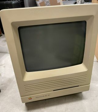 Vintage Apple Macintosh Se/30 With Asante Tech Ethernet? / Video? Card