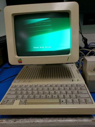 Apple Iic W/ Monitor & (4) Program Diskettes