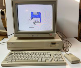 Amiga 1000 Computer,  512kb And Commodore 1084 Monitor