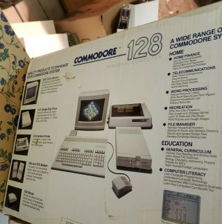 Commodore 128 Computer.  In The Box.  All Set Up.