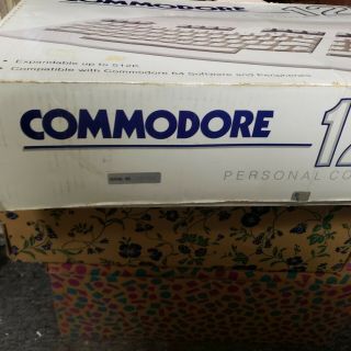 Commodore 128 Computer.  In the Box.  All set up. 2