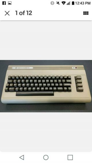 Commodore 64 C64 Computer Silver Label 326298 Rev A S/n 22283 & Cleaned