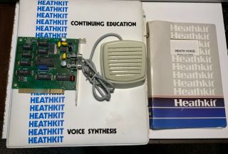 1990 Heathkit Voice Synthesis Hv 2000 Card And Documentation