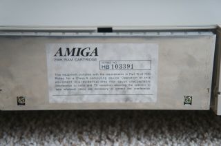 Commodore Amiga 1000 Computer w/ 256k RAM Expansion Powers Up 4
