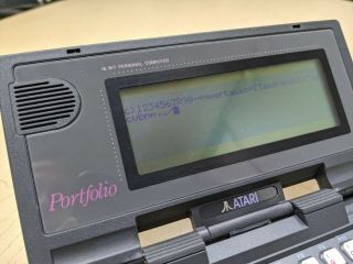 Atari Portfolio Terminator 2 PIN Program Pocket Handheld Computer 2