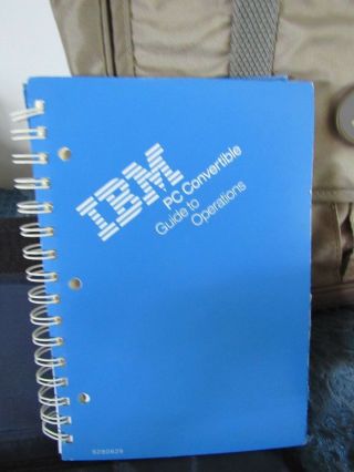 Vtg IBM Laptop PC Convertible Power Supply Carrying Case Disks Powers on 6
