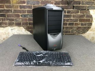Soyo Dragon Atx Mid - Tower Computer Case With Power Supply & Keyboard | Nos