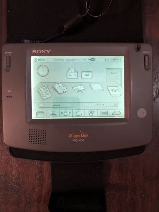 Sony Pic - 2000a Magic Link Personal Intelligent Communicator W /power Cord