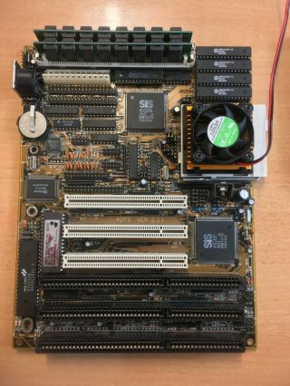 ZIDA 4DPS SiS 496 Socket 3 PCI Motherboard AMD 486 100MHz 40MB TSENG ET4000 W32 5