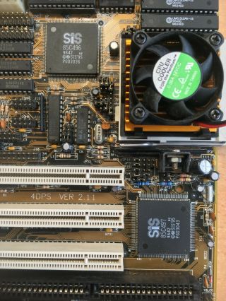 ZIDA 4DPS SiS 496 Socket 3 PCI Motherboard AMD 486 100MHz 40MB TSENG ET4000 W32 6
