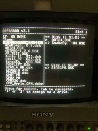 CFFA3000 for Apple II computer CD and switch - R&D Automation with 4GB card 6