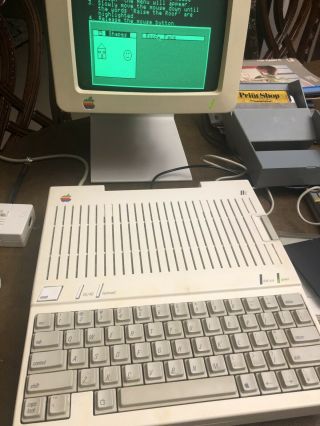 Vintage Apple IIC Computer System A2S4000 & Computer Monitor Plus 2