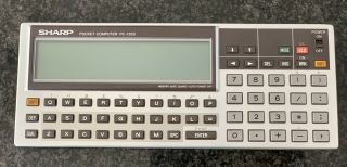 1987 Sharp Pc - 1360 Pocket Computer W/8kb Ram - Barely,