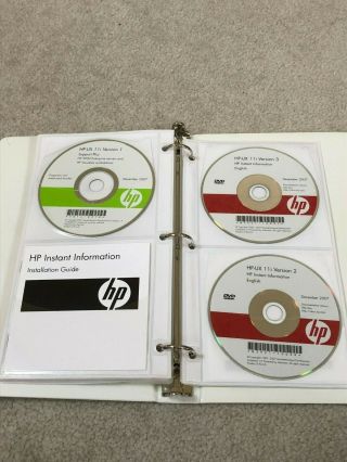 HP UX Internal Pack 0712 CD & Documentation Kit.  Bonus v3 Disks - Total 26 Disks 5