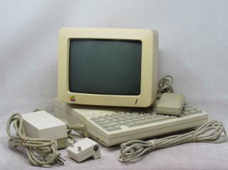 Apple Macintosh Iic A2s400 Computer W/ Monitor And Mouse
