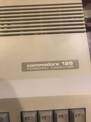 Vintage Commodore 128 Computer - & Cords 4