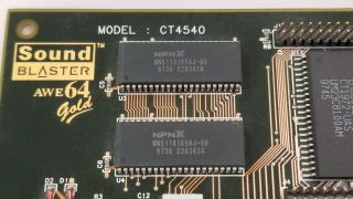 Sound Blaster Creative Lab AWE64 Gold ISA 16 CT4540 DOS retro gaming A5 2