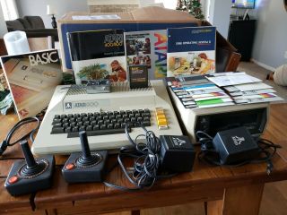 Vintage Atari 800 Home Computer W/ 810 Floppy Disk Drive,  All
