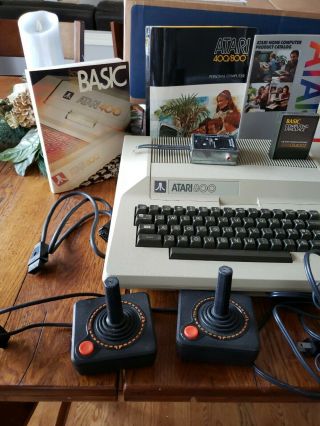 Vintage Atari 800 Home Computer w/ 810 Floppy Disk Drive,  all 2
