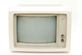 Ibm 5151 Monochome Display Crt Monitor Pc Retro Computer Screen - No Power On