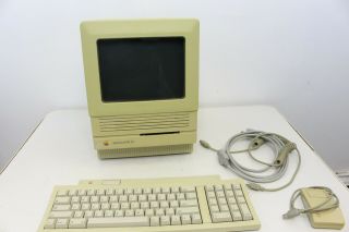 Apple Mac Macintosh Se/30 M5119 Desktop Computer Mouse Keyboard Bag