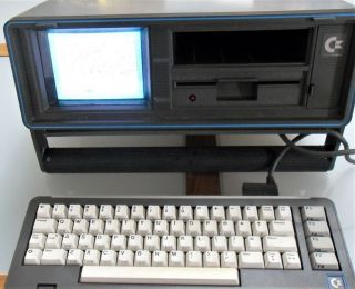 Commodore SX - 64 portable computer but garbage screen. 6