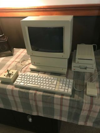 Apple Iigs Computer With Monitor,  Printer,  Mouse,  Keyboard,  Drives And Tour Disk