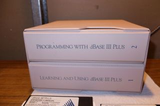 1985 dBase III Plus - Software & Books - Ashton - Tate - IBM PC,  XT,  AT 2