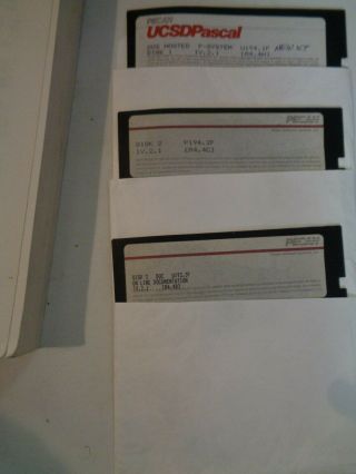 UCSD Pascal Development System by Pecan Software Systems 1985.  Complete.  For IBM 2