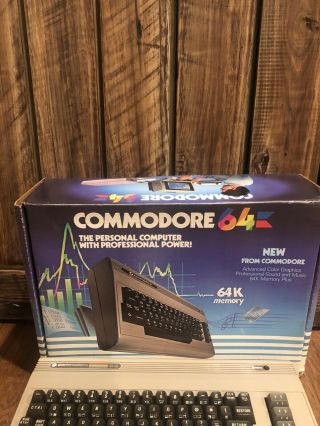 Commodore 64 Personal Computer With Manuals,  Hookup Cords - - Read 3
