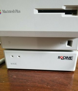 Macintosh Plus Desktop Computer - M0001A W/ Mouse Keyboard Printer & Hard Drive 3