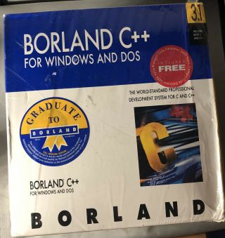 Borland C,  For Windows Dos Version 3.  1 Includes Both C & C,  3.  5 " Diskettes