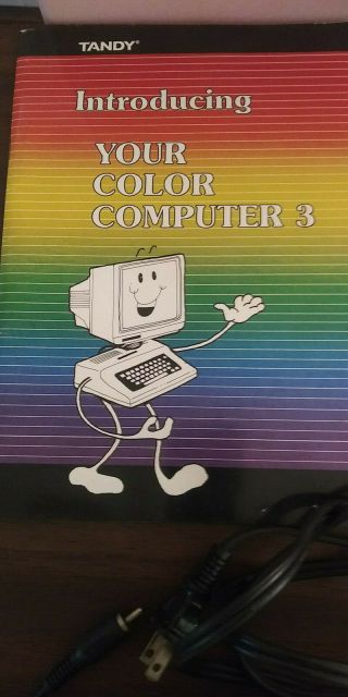 Trs - 80 Color Computer 3 128K with manuals,  Owner 6