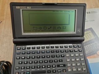 HP 95LX Palmtop Handheld Pocket PC 512KB RAM DOS PDA w/ Accessories 2