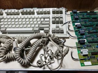 Ibm Model M Space Saving Keyboard Less Top Cover 6 Circuit Boards 3 Cords